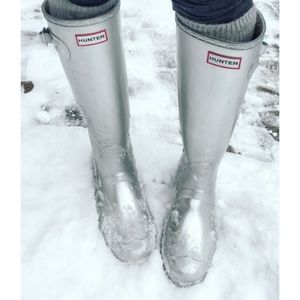 Hunter Metallic Finish Rain Boots